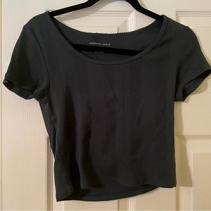 American Eagle Crop Tight Fit T-Shirt